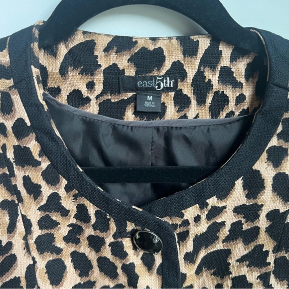 East 5th Leopard Print Jacket Size M - Picture 3 of 8